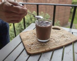 Cacao hazelnut smoothie