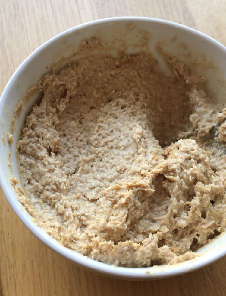 Protein bars mixture peanut flour