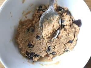 Cookie dough in bowl