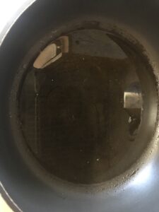 Oil in pan