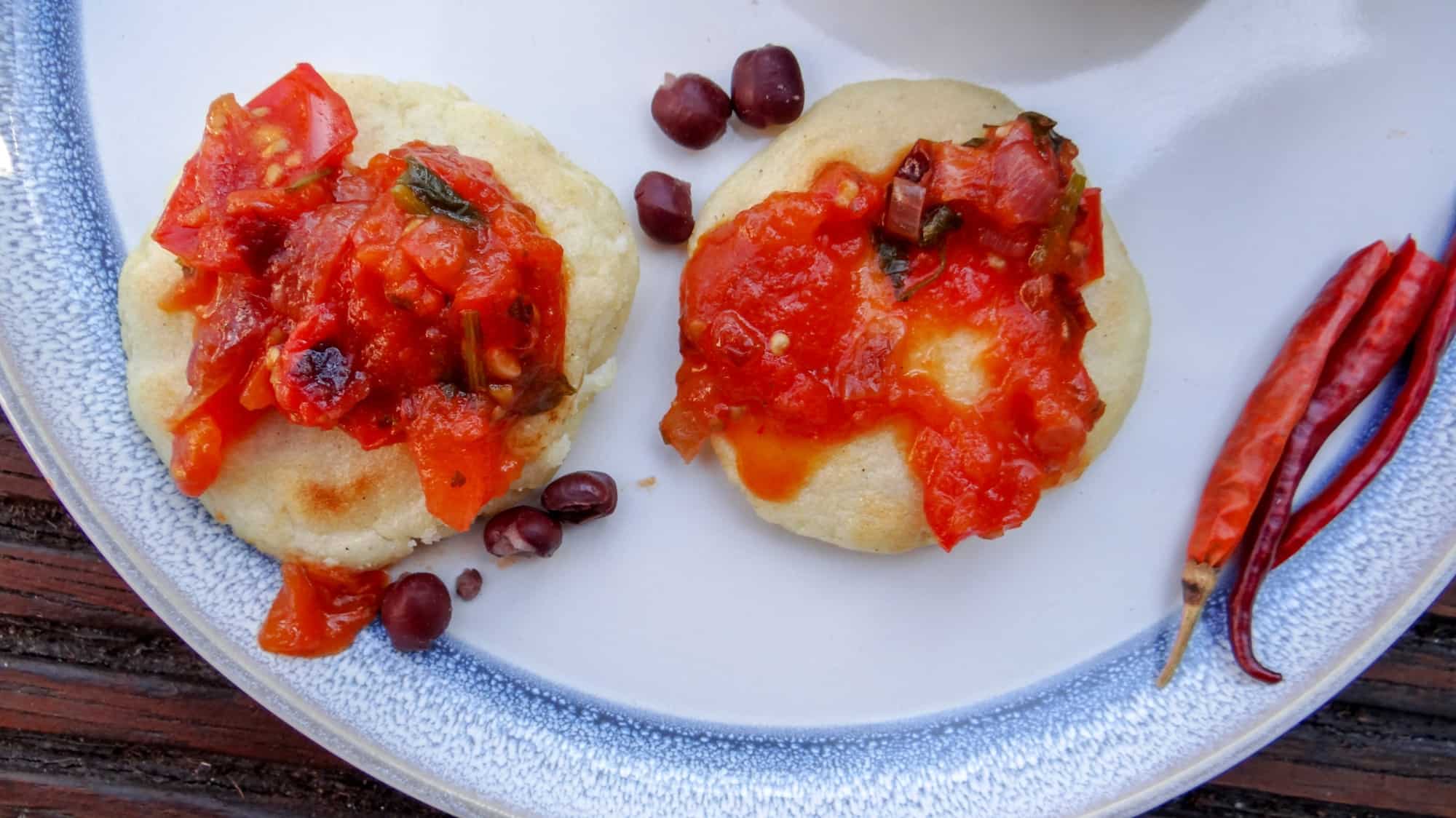 gordita in white plate