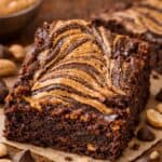 flourless peanut butter brownies