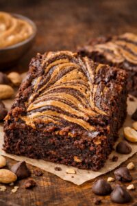 flourless peanut butter brownies